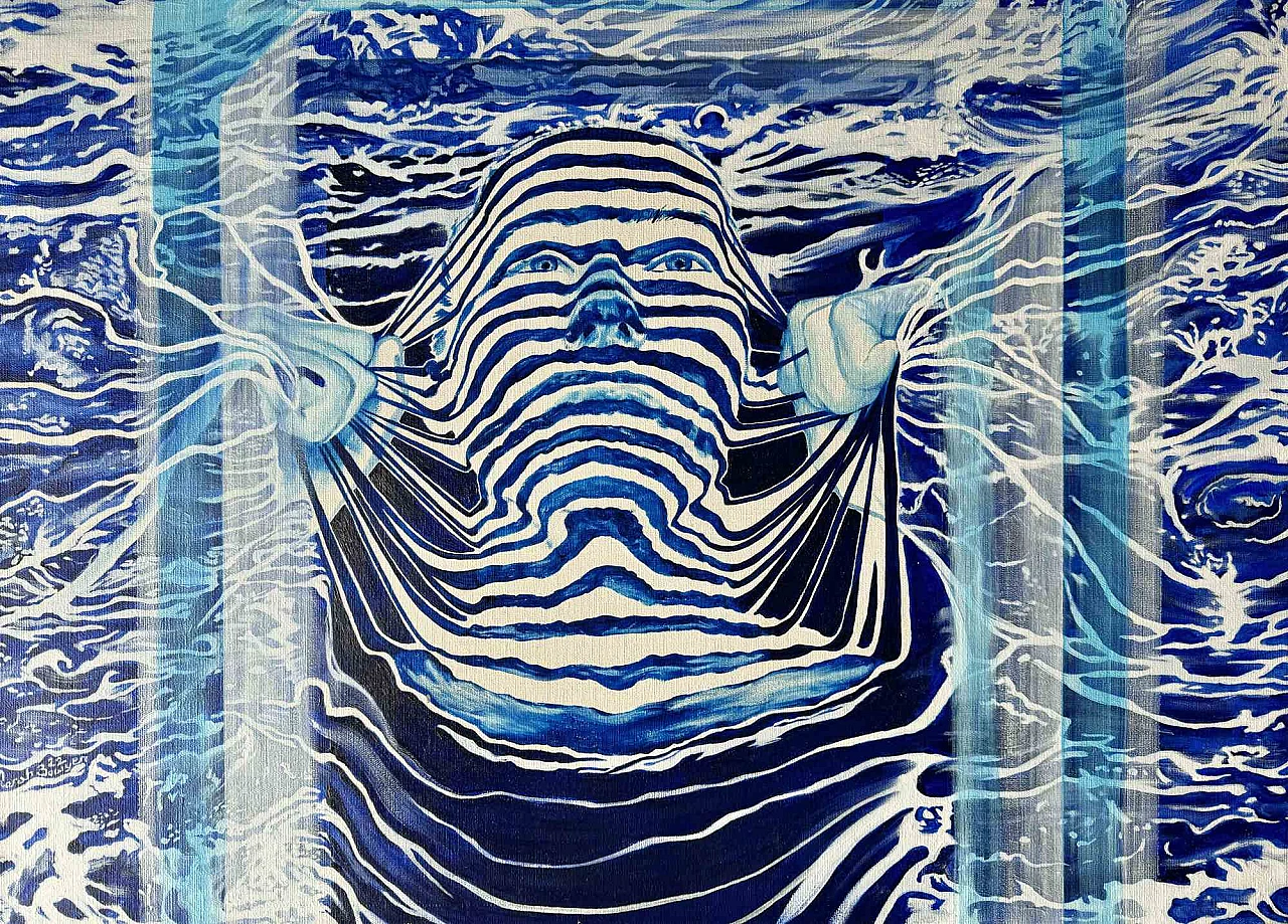 Sarah Bowyer, Mare Nostrum, olio su tela Anni 2000 1