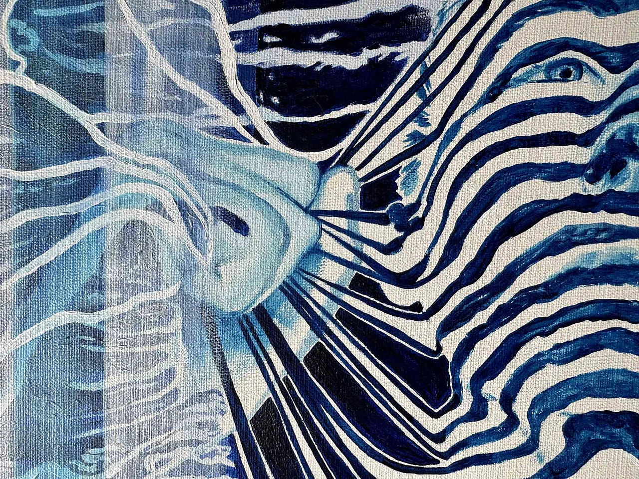 Sarah Bowyer, Mare Nostrum, olio su tela Anni 2000 2