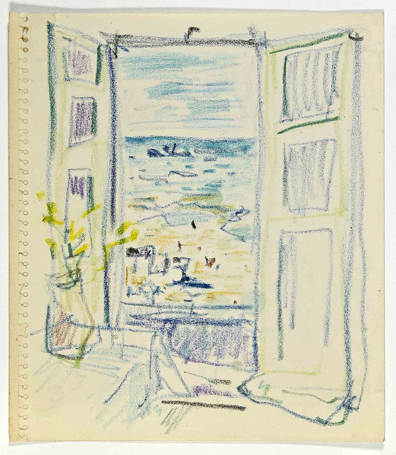 La Finestra, Disegno a pastello, anni 2000 1