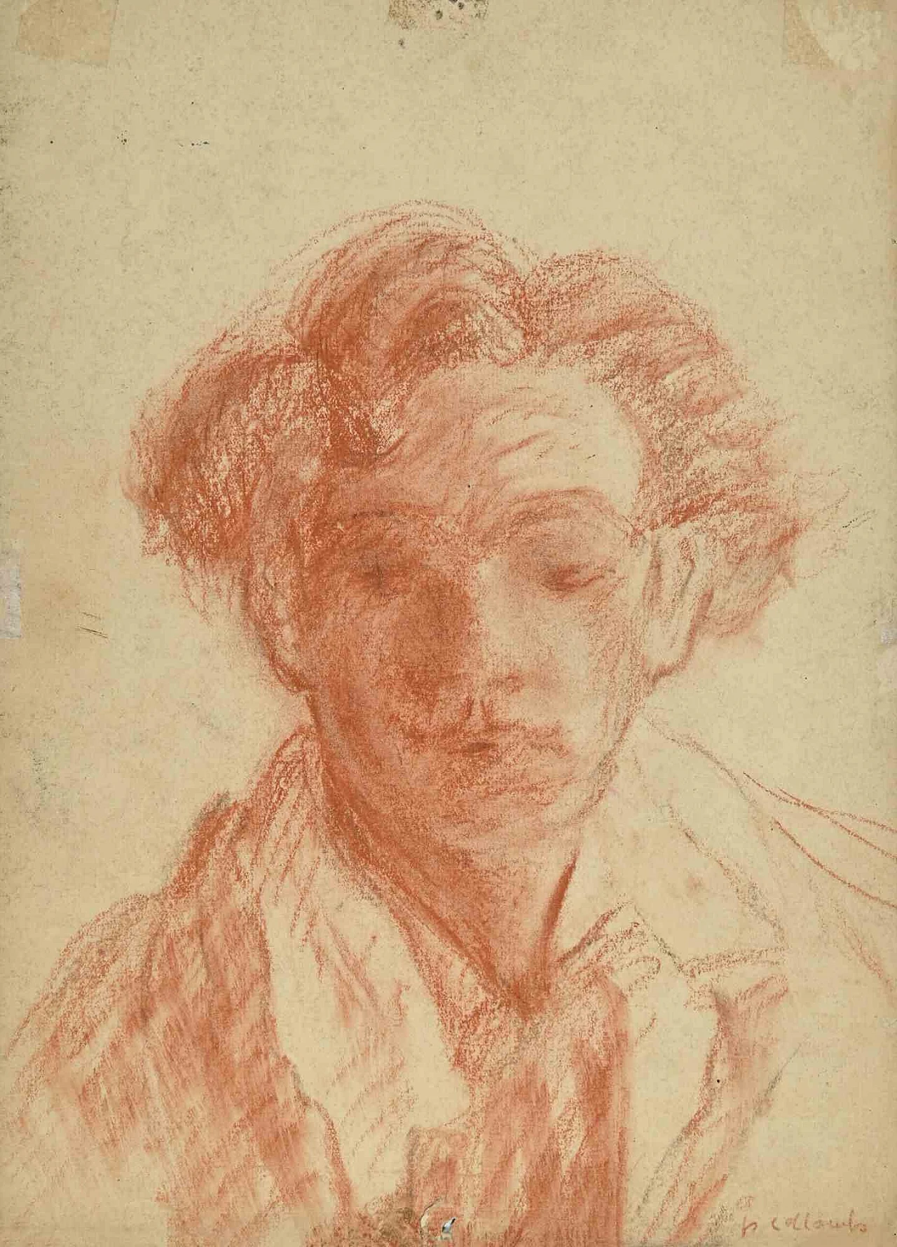 Paul Collomb, La ragazza che legge, disegno Anni 2000 2