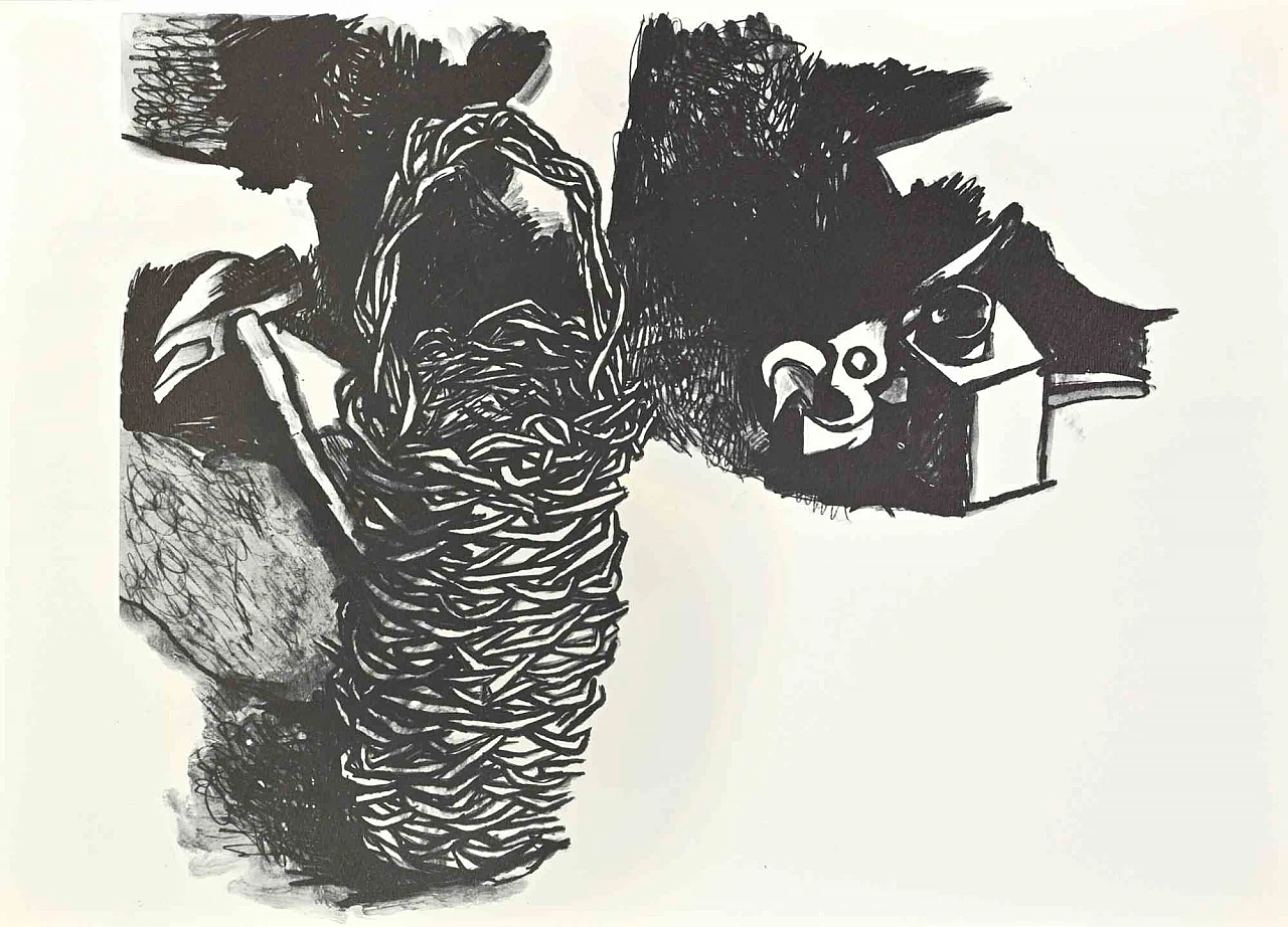 Renato Guttuso, Hammer- Pincer- Basket, Offset 1960s-1970s 1