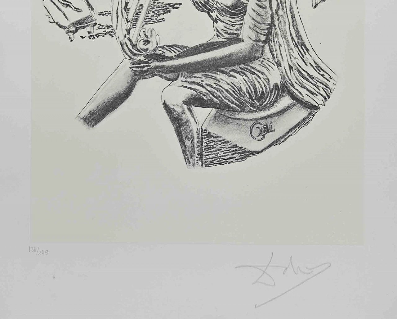 Salvador Dalì, The Music, Lithograph 1980s-1990s 2