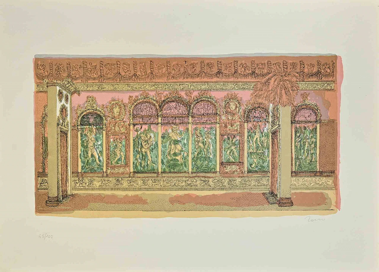 Tono Zancanaro, Mura Romane, Litografia 1960-1979 1