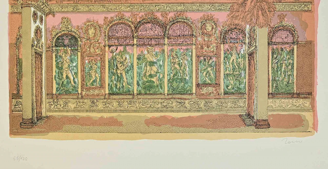 Tono Zancanaro, Mura Romane, Litografia 1960-1979 2