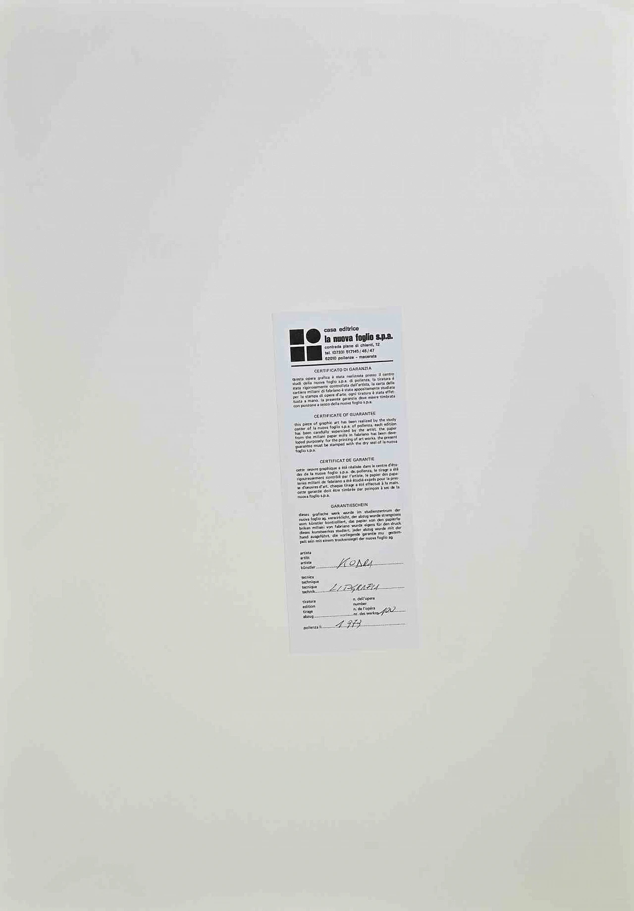 Ibrahim Kodra, Giocatore, Litografia 1960-1979 3