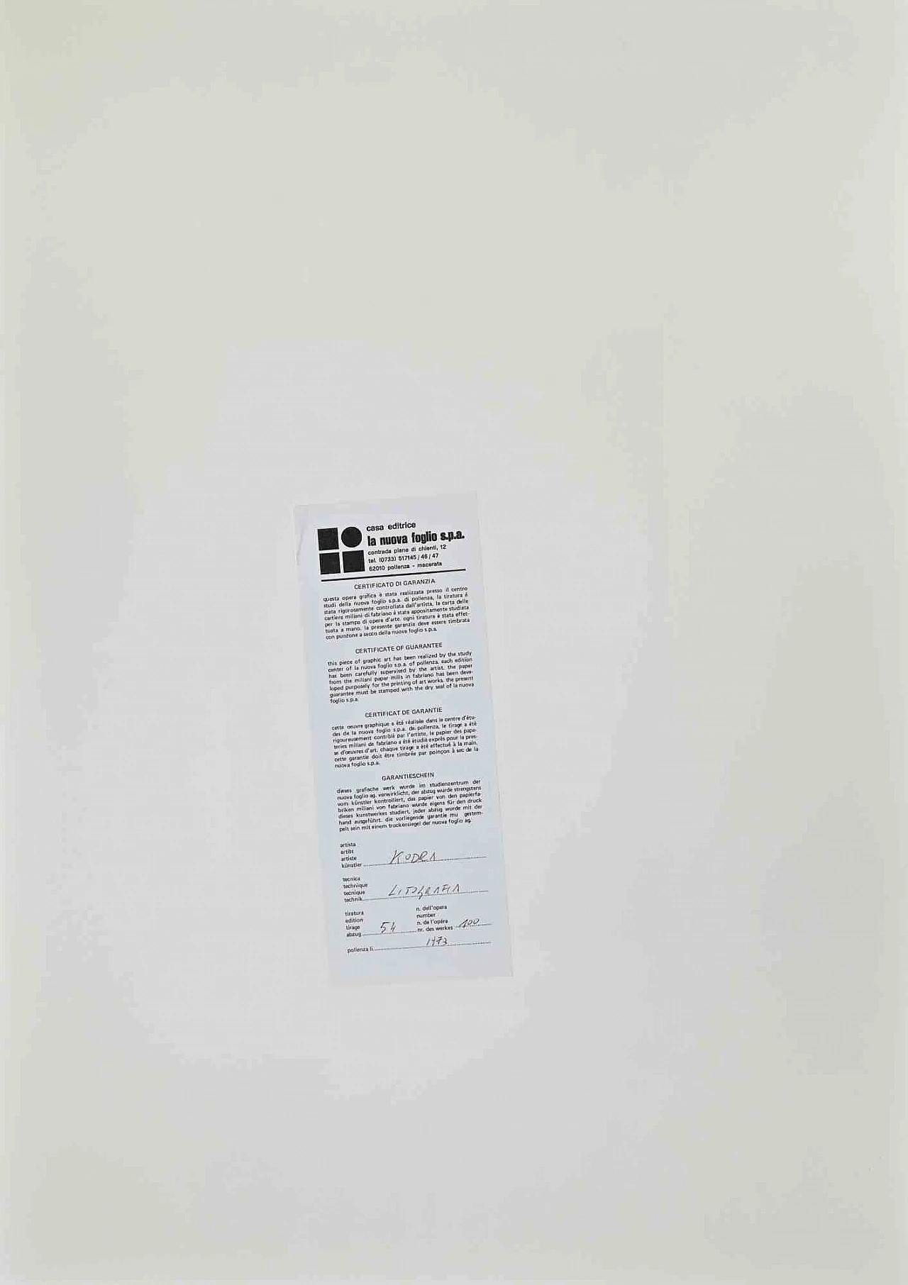 Ibrahim Kodra, Lovers, Lithograph 1960s-1970s 3