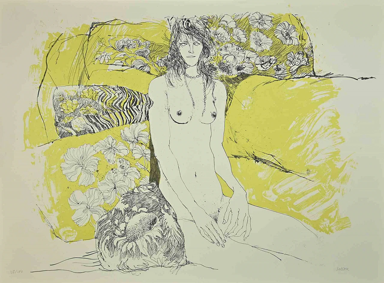 Sergio Barletta, Nude, Lithograph 1980s-1990s 1