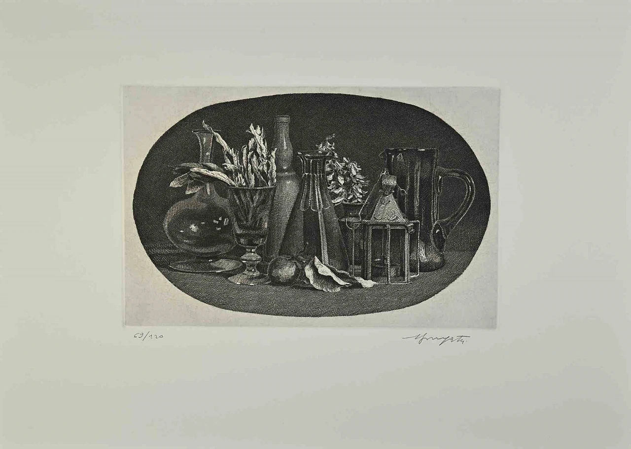 Vairo Mongatti, Still Life, Etching 1960s-1970s 1