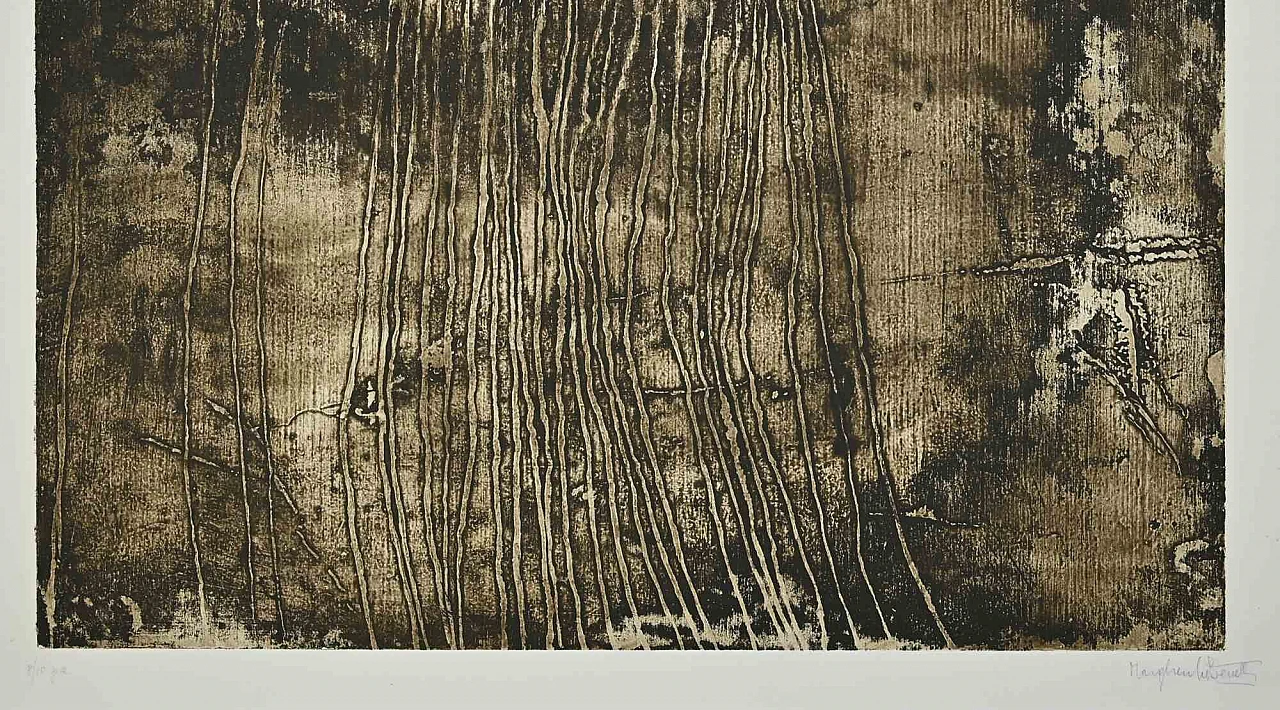 Vairo Mongatti, Abstract Composition, Etching 1960s-1970s 2