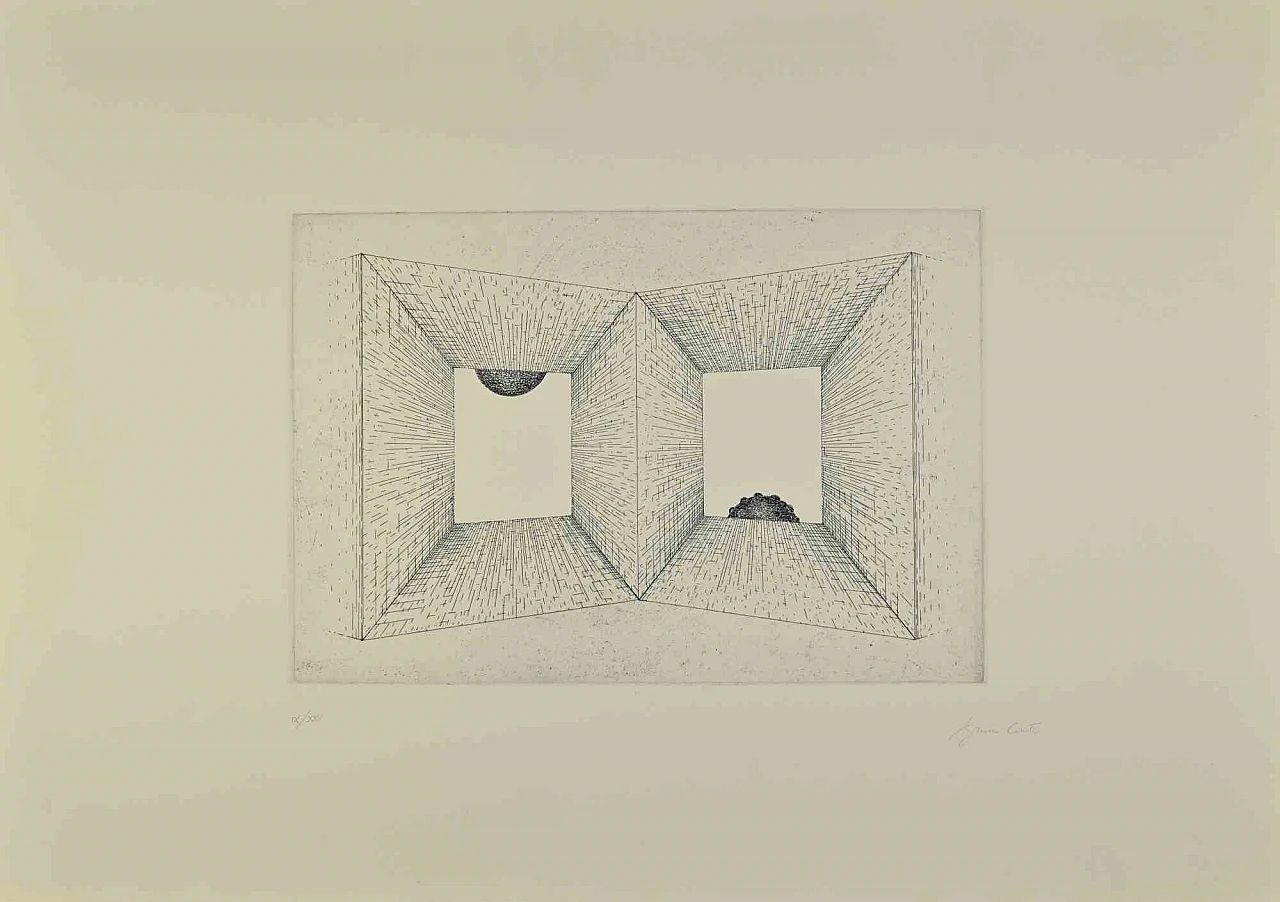Bruno Conte, Perspective, Etching 1980s-1990s 2
