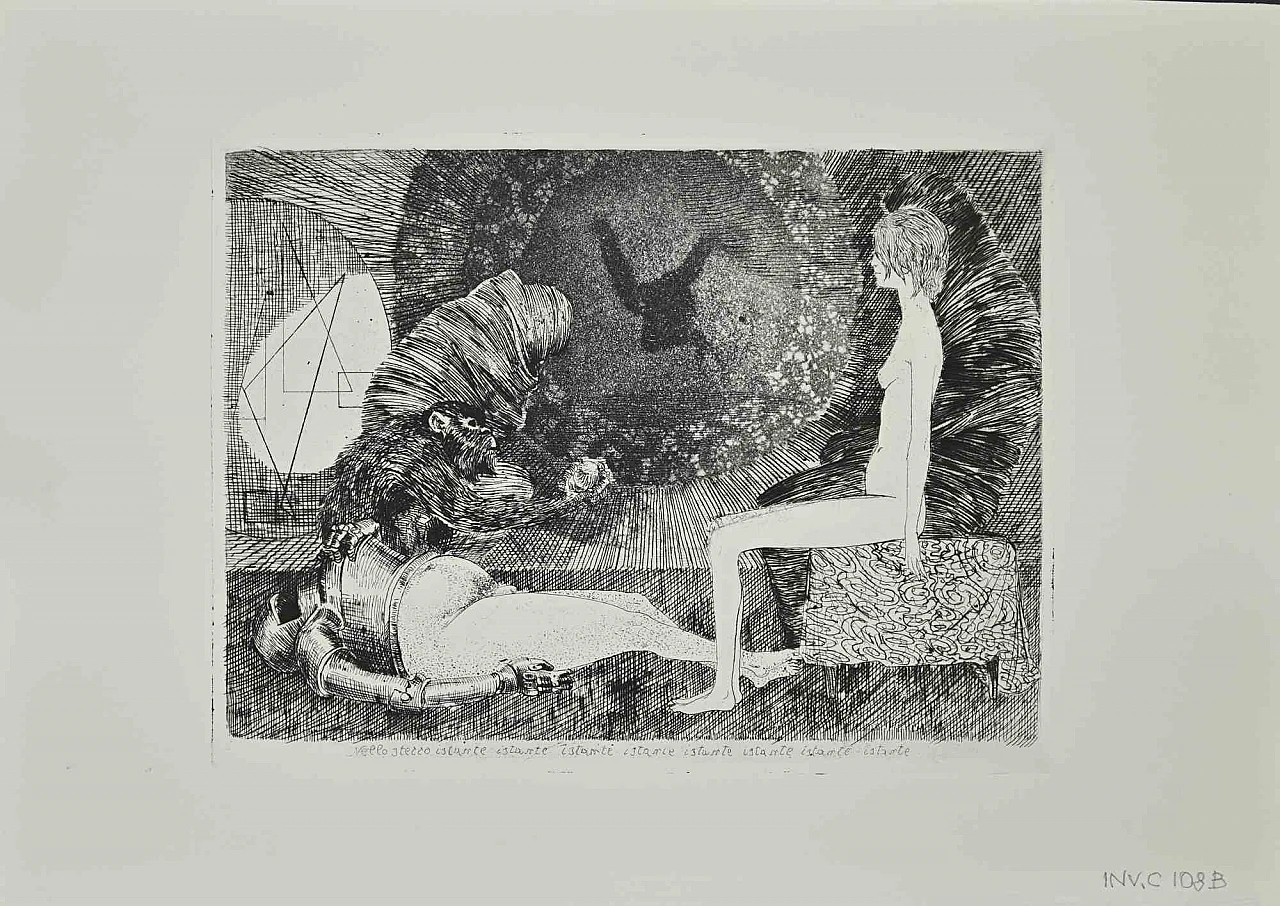 Leo Guida, At the Same Time, Etching 1960s-1970s 1