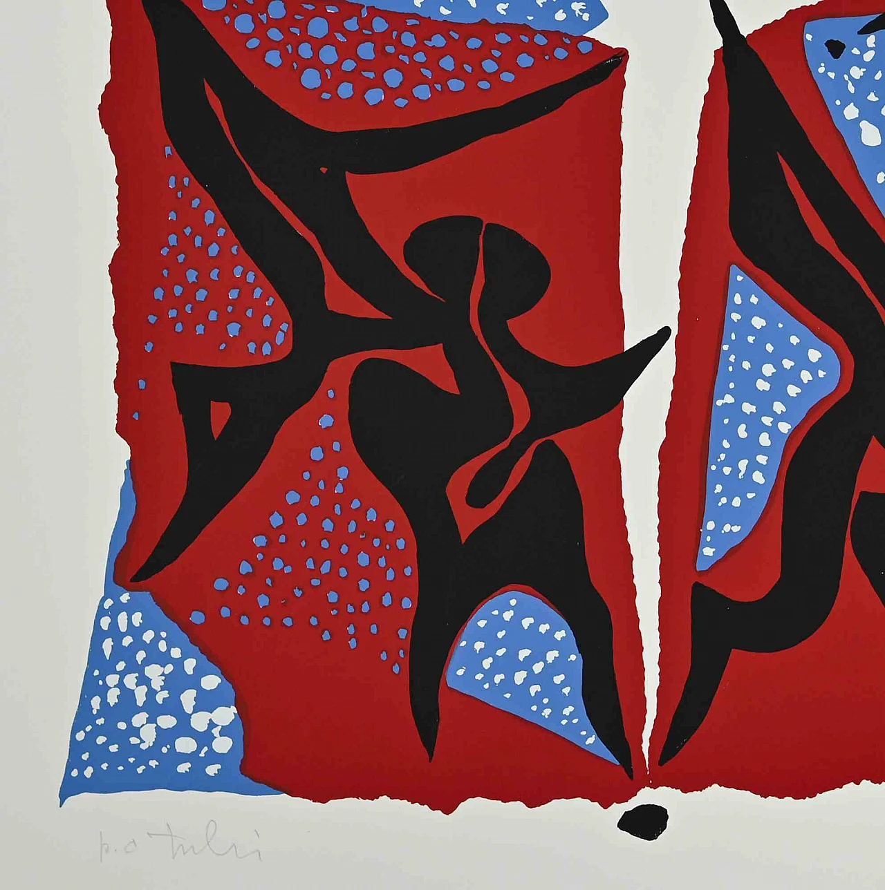 Wladimiro Tulli, Carnivalesque Composition, Screenprint 1960s-1970s 2