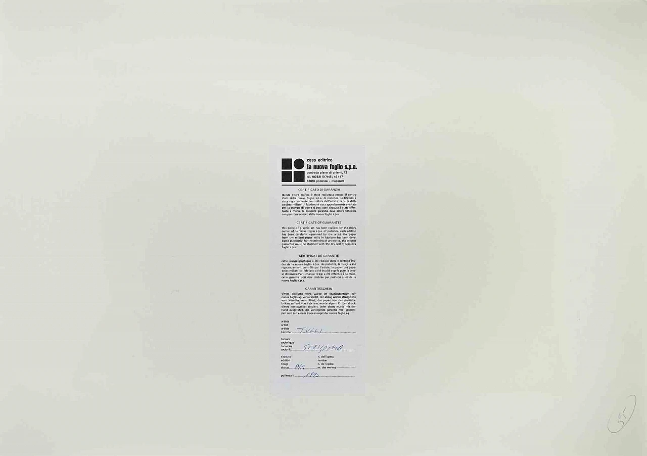 Wladimiro Tulli, Carnivalesque Composition, Screenprint 1960s-1970s 3