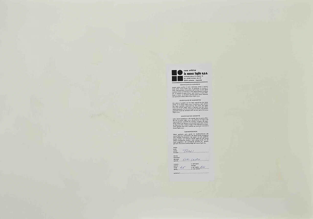 Wladimiro Tulli, Carnivalesque Composition, Screenprint 1960s-1970s 2