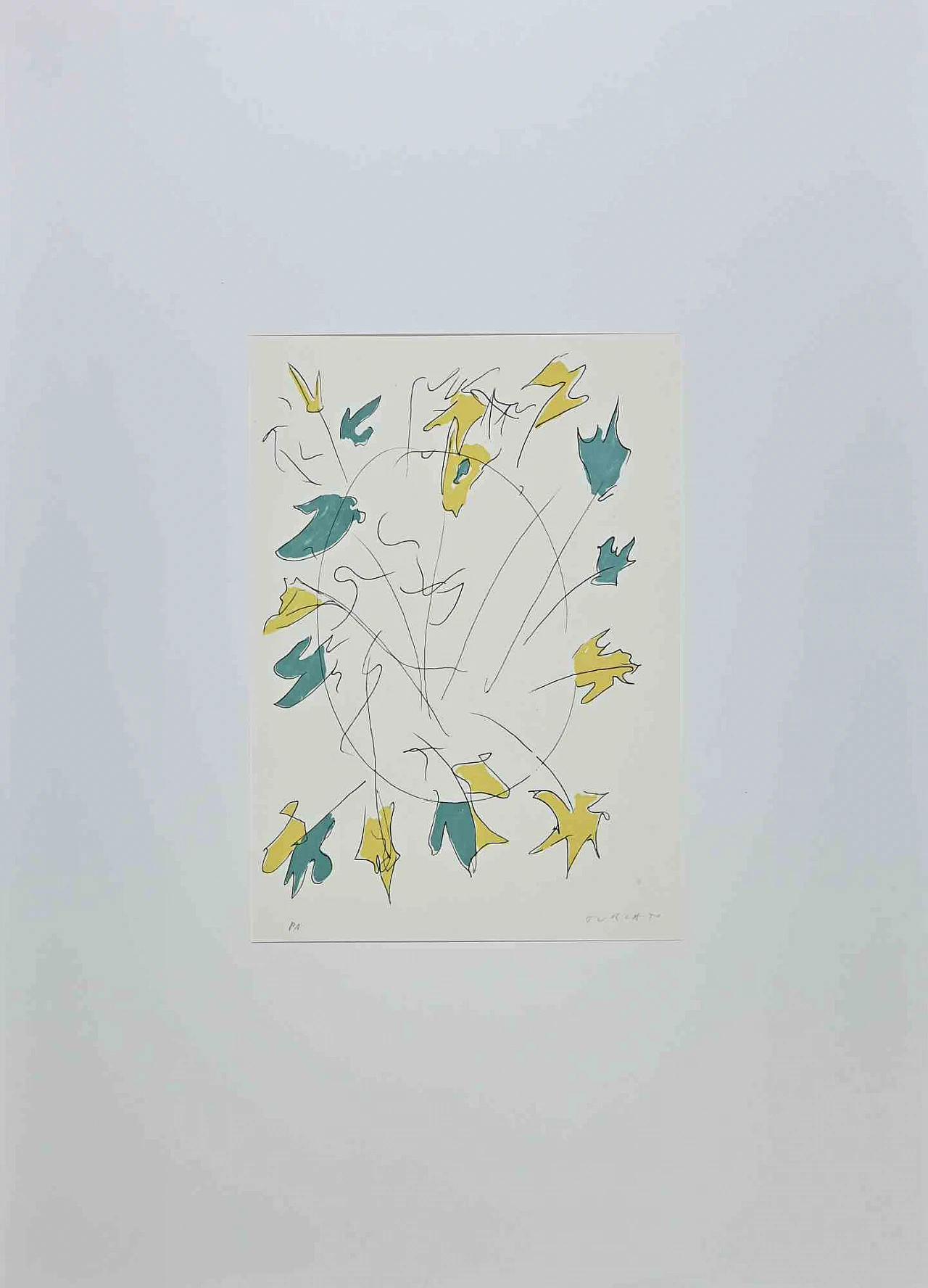 Giulio Turcato, Abstract  Composition, Lithograph 1960s-1970s 1