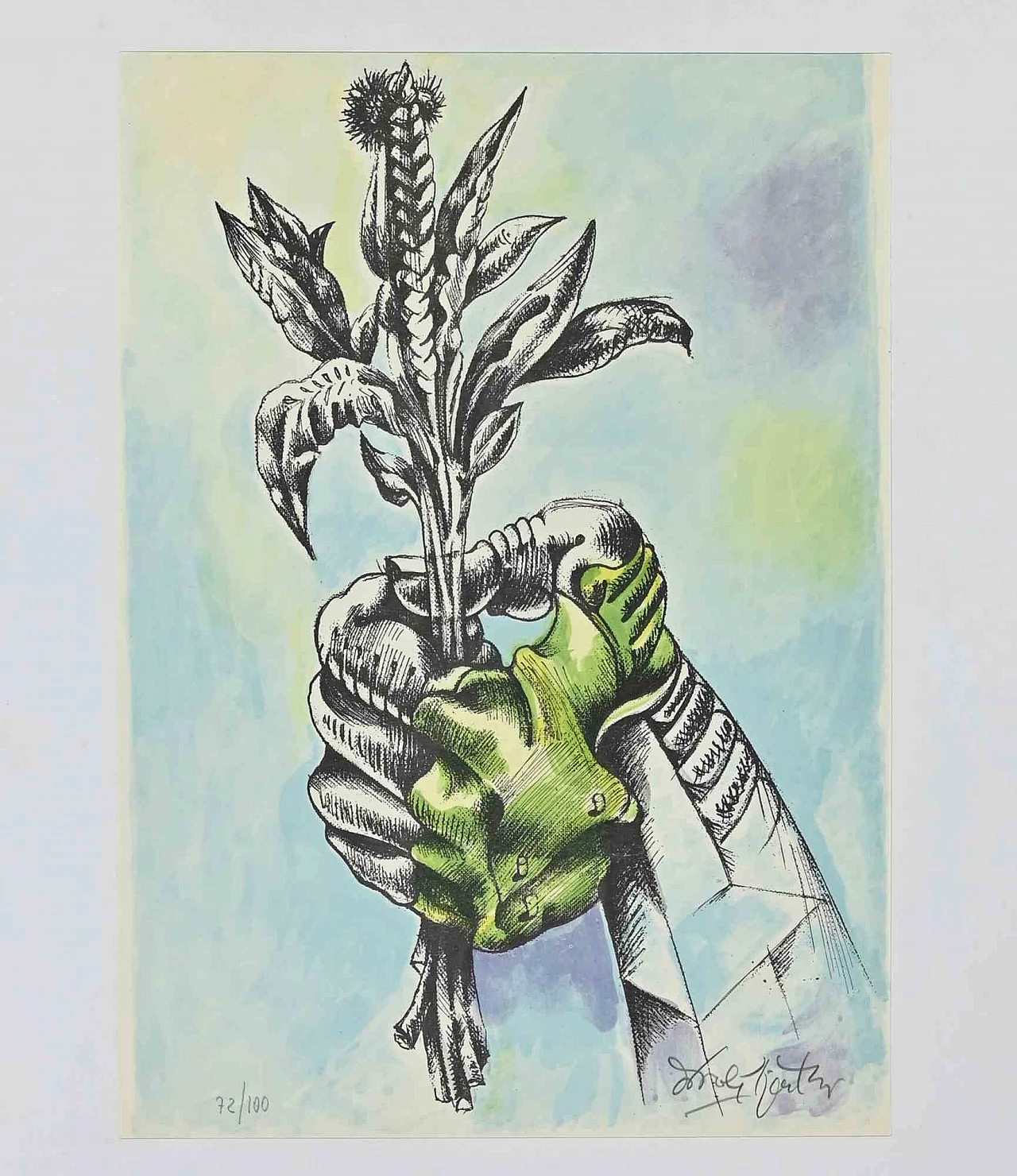 Ercole Pignatelli, Fiore, Litografia 1960-1979 1