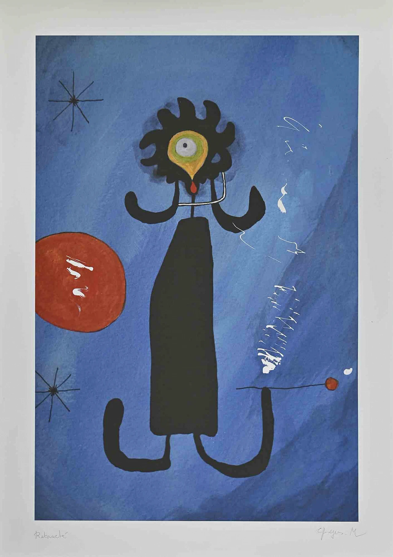 Martine Goyens, Homage to Miró, Digital Print 2000s 1