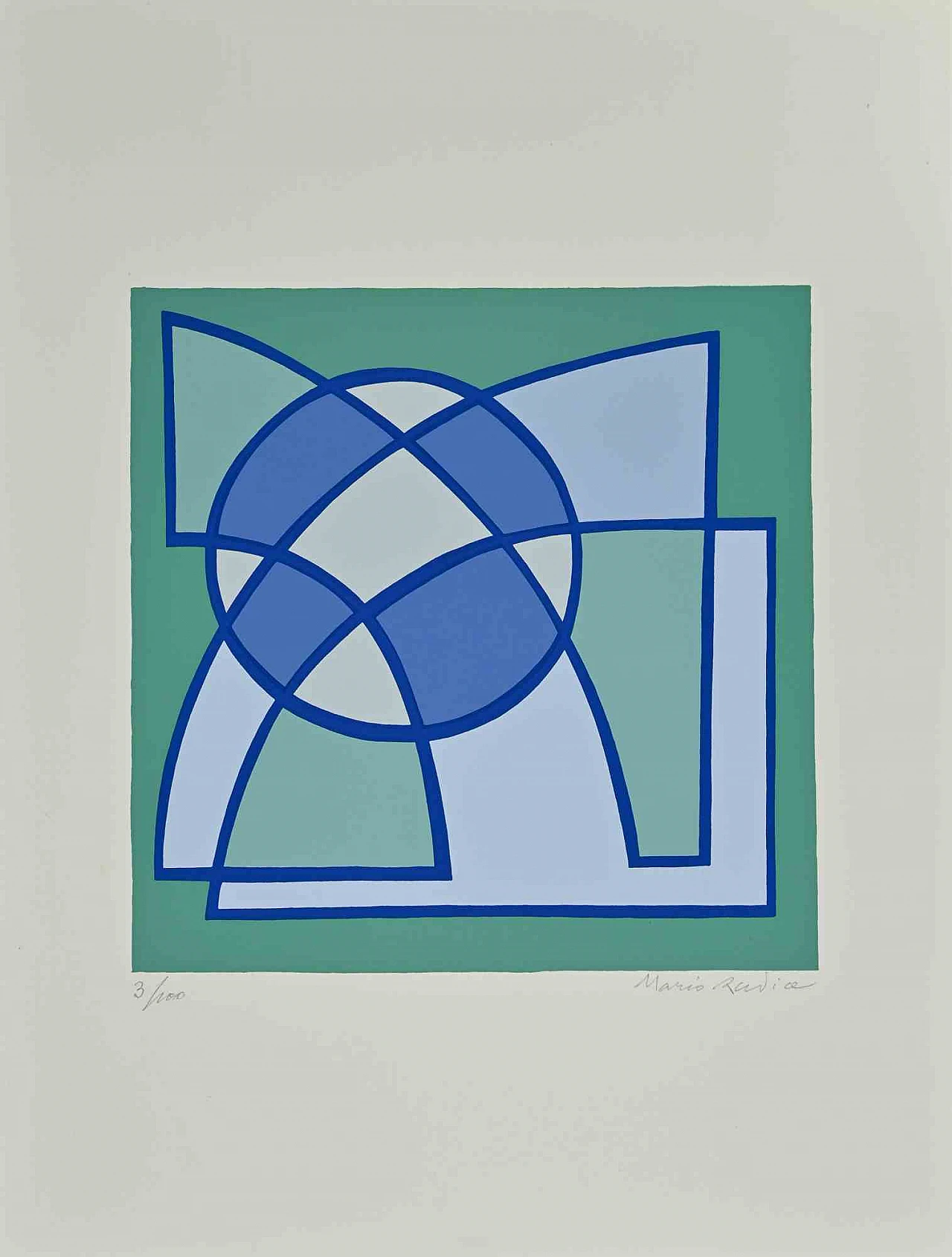 Mario Radice, Morning twilight, Screenprint 1960s-1970s 1