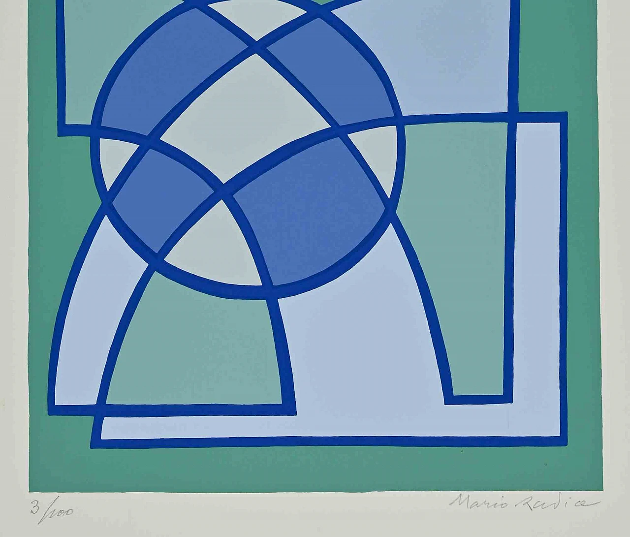 Mario Radice, Morning twilight, Screenprint 1960s-1970s 2