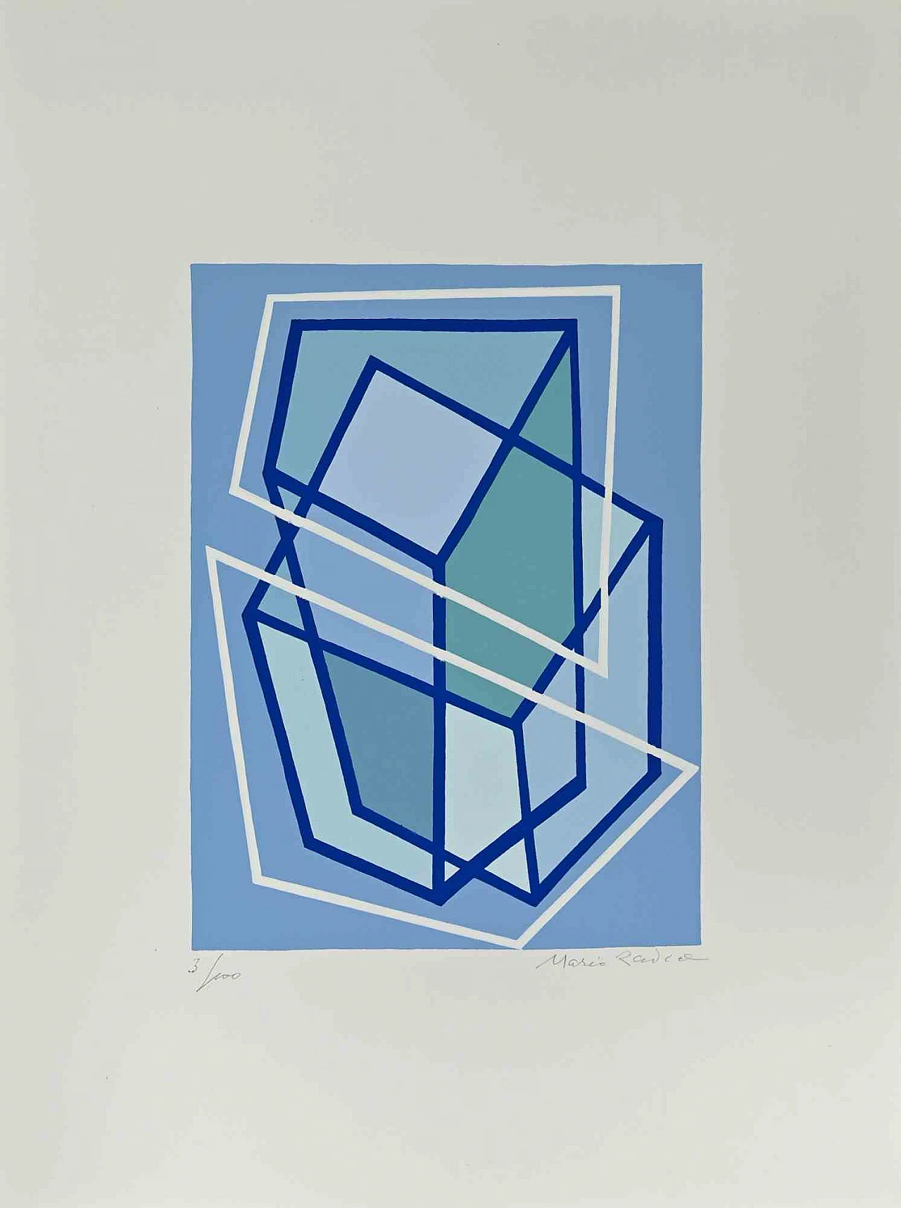 Mario Radice, Woman of  Malabar, Screenprint 1960s-1970s 1