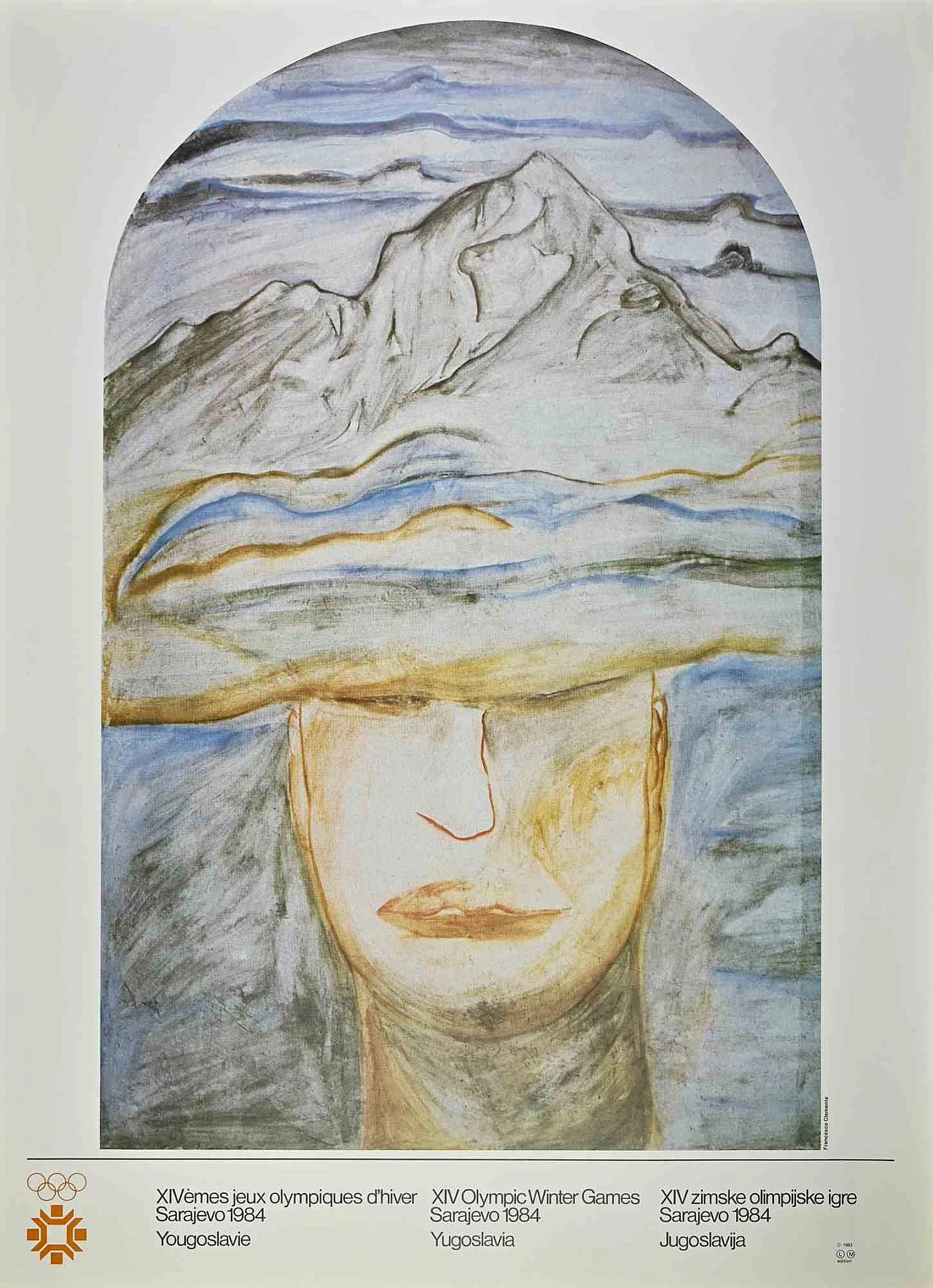 Francesco Clemente, Olympic Games Sarajevo, Offset 1980s-1990s 1