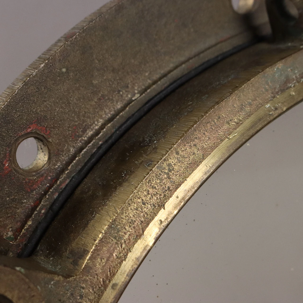 Oblò da nave in ottone e ferro, fine '900 5