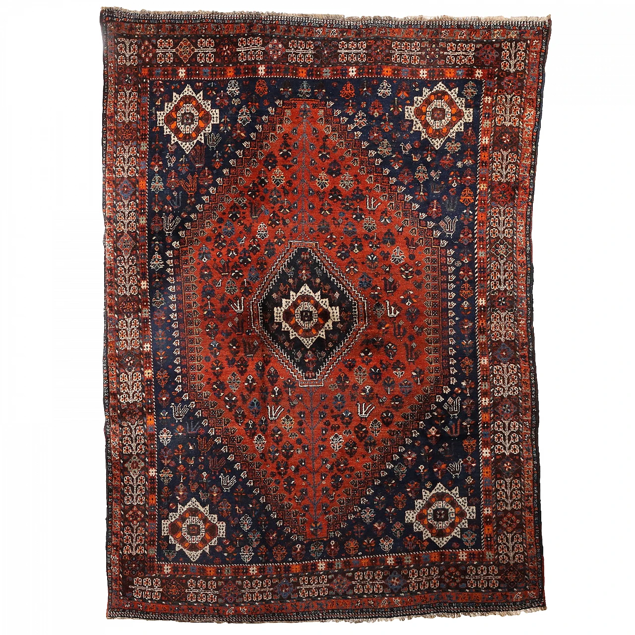 Tappeto Shiraz iraniano in lana 1