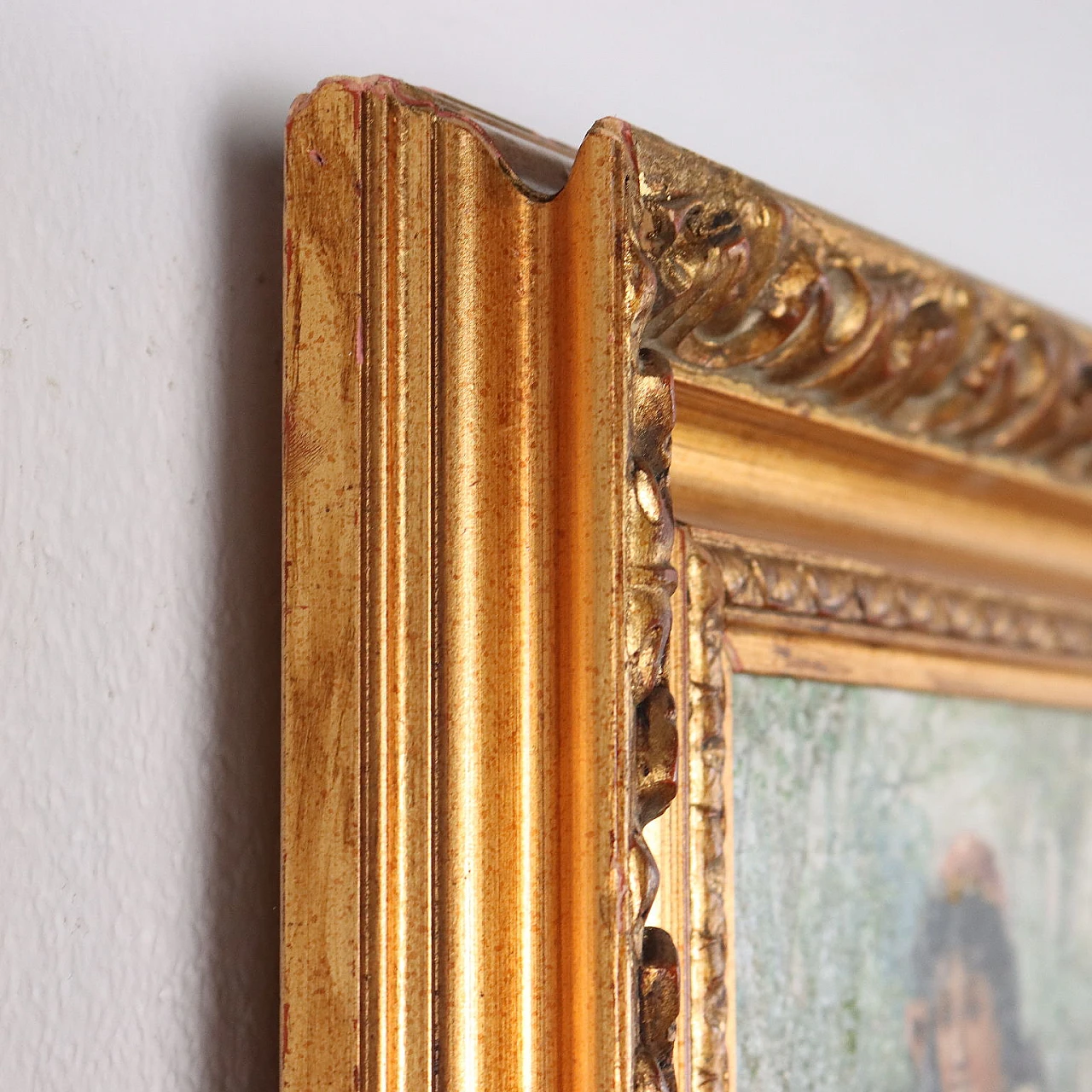 G. Szego, innamorati gitani, coppia di dipinti a olio su tela 10