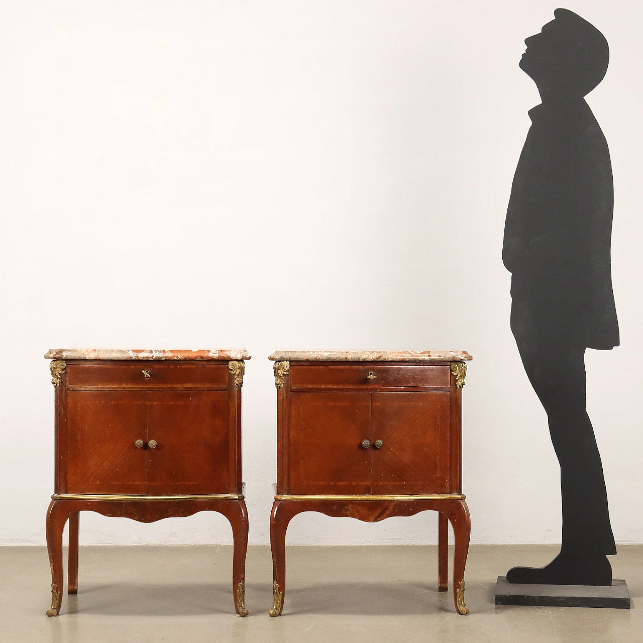 Coppia di Comodini in mogano di Grazioli e Gaudenzi Milano 2