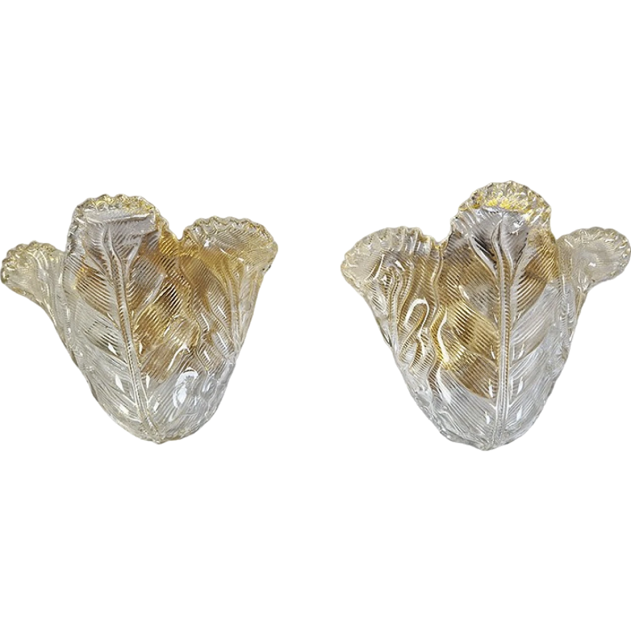 Coppia di appliques in vetro di Murano 6