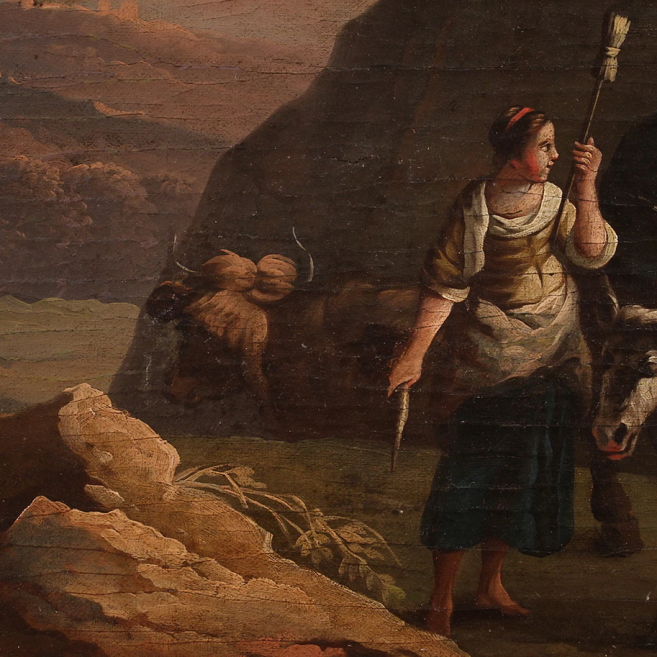 Bucolic landscape painting, 18th century 4