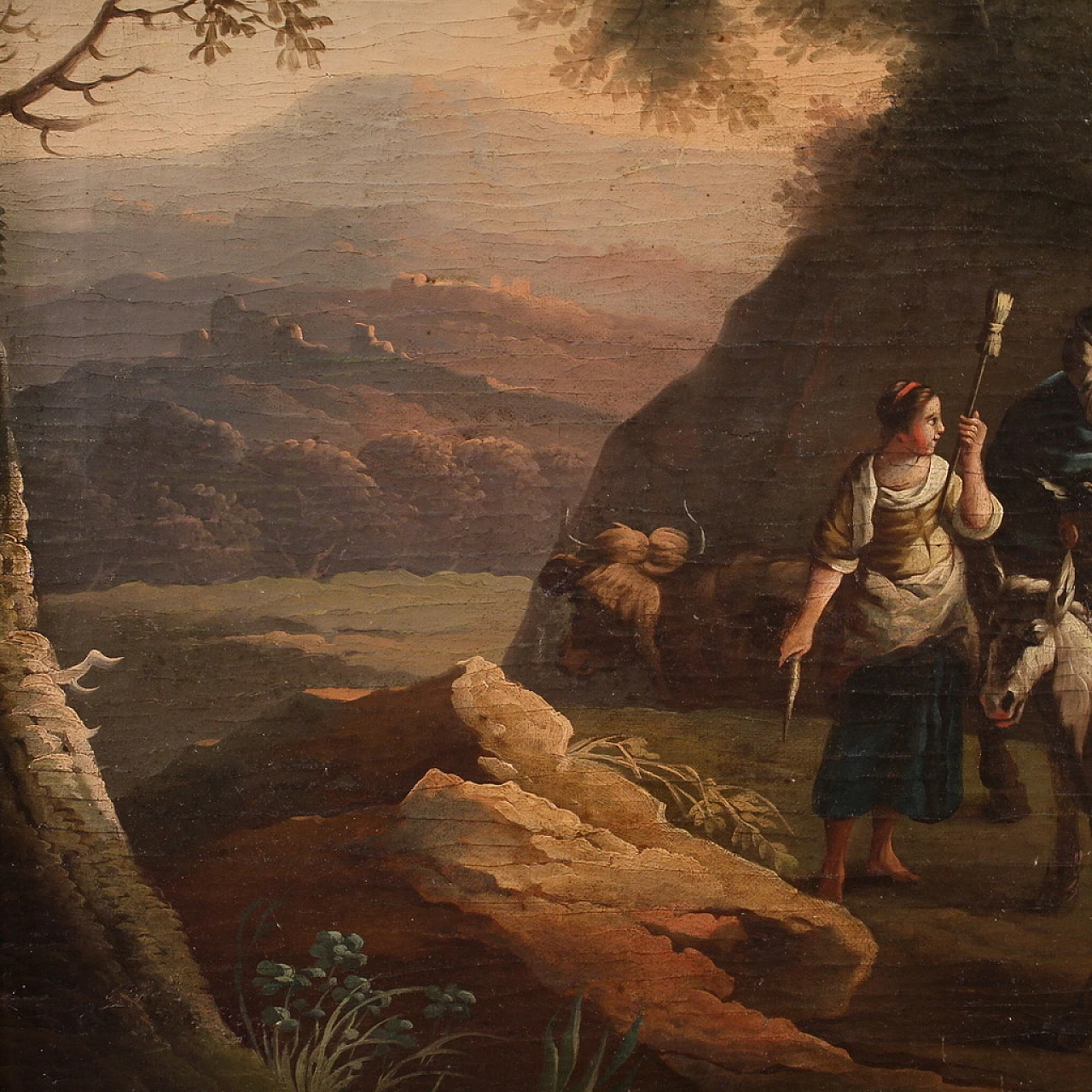 Bucolic landscape painting, 18th century 11