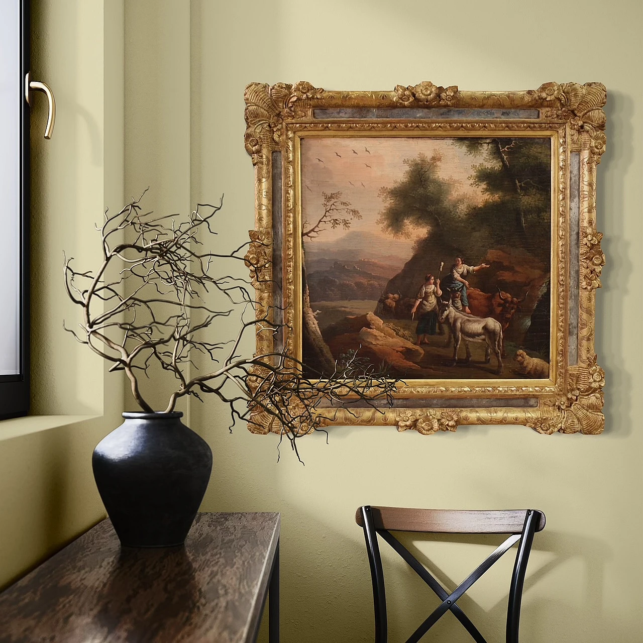 Bucolic landscape painting, 18th century 13