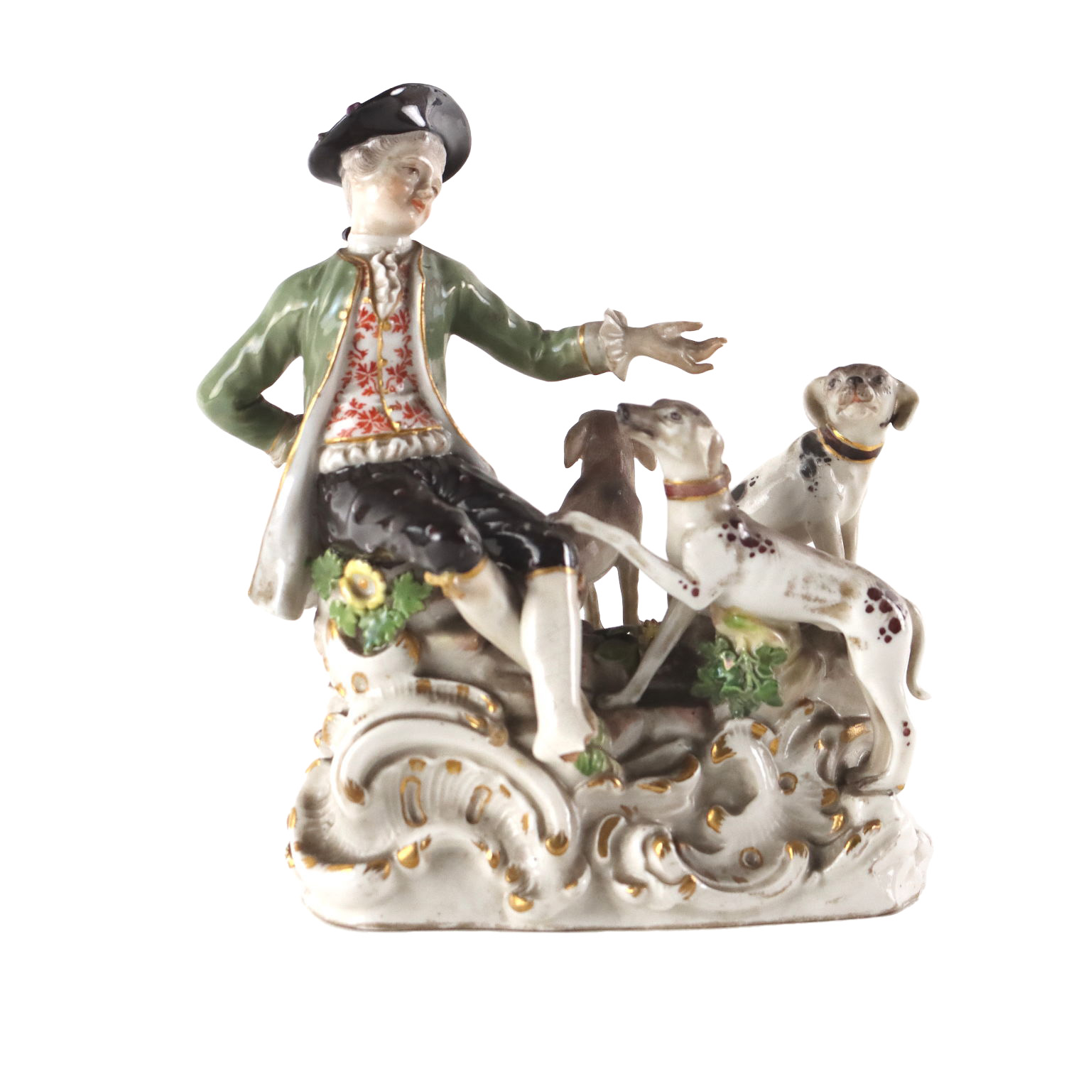 本 Meissen Porcelain Dogs 1875-1925
