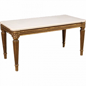 Lounge table with marble top, twentieth century