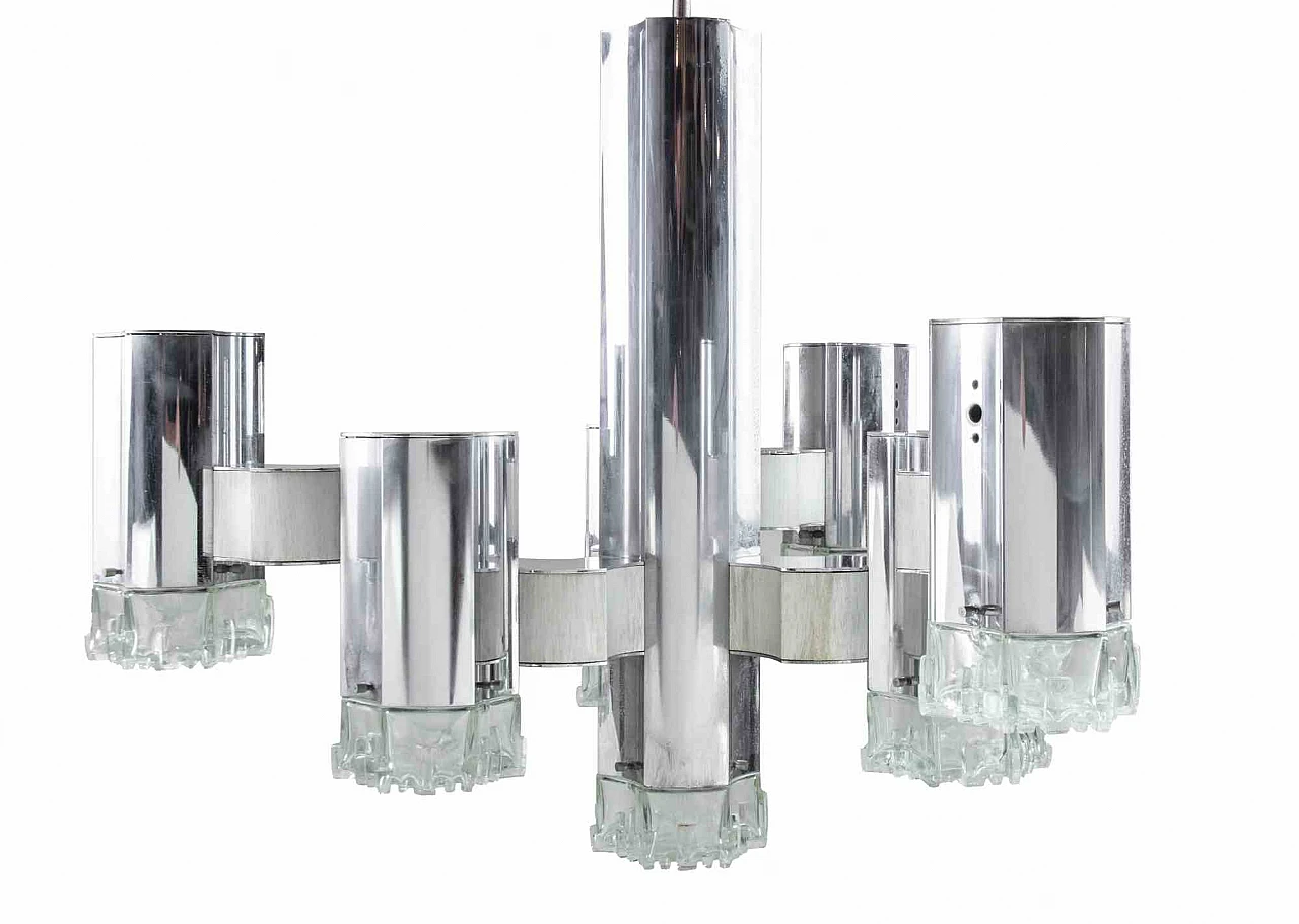 Angelo Gaetano Sciolari, Lampadario "Modernista" attr. a Gaetano Sciolari 1960-1979 2