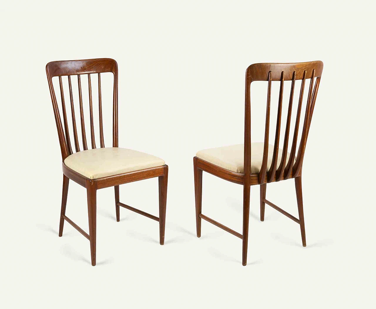 Sconosciuto, Set di 6 Sedie Vintage Produzione Italiana, anni '50 1940-1959 2