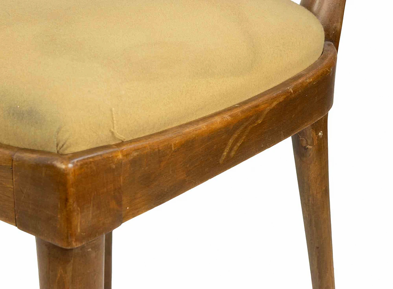 Osvaldo Borsani, Set of 4 Vintage Chairs attr. to Osvaldo Borsani 1940s-1950s 8