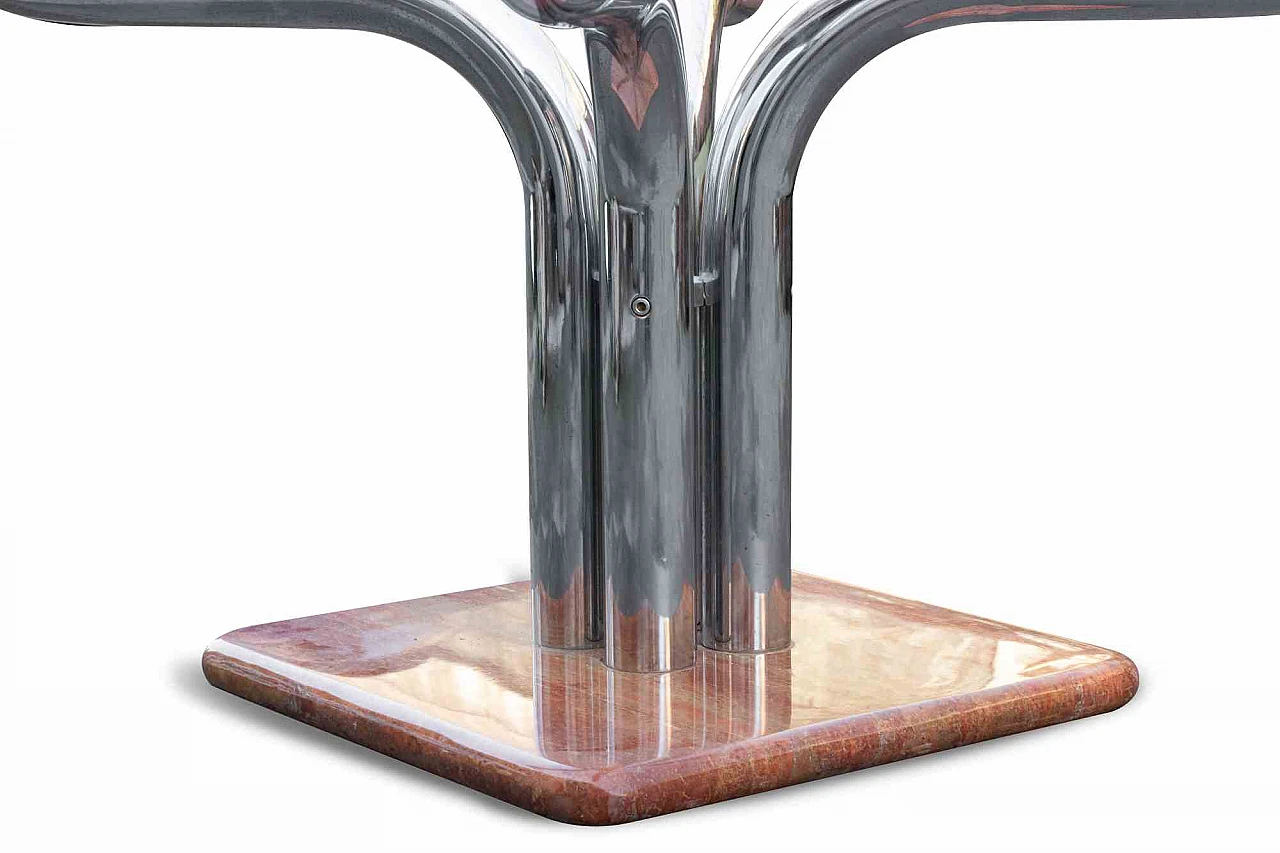 Guido Faleschini, Vintage Chromed Table by Guido Faleschin 1960s-1970s 3