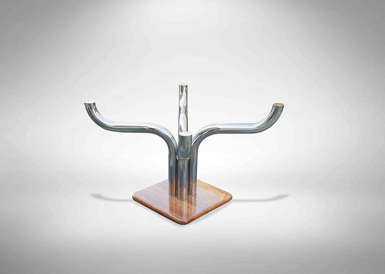 Guido Faleschini, Vintage Chromed Table by Guido Faleschin 1960s-1970s 5