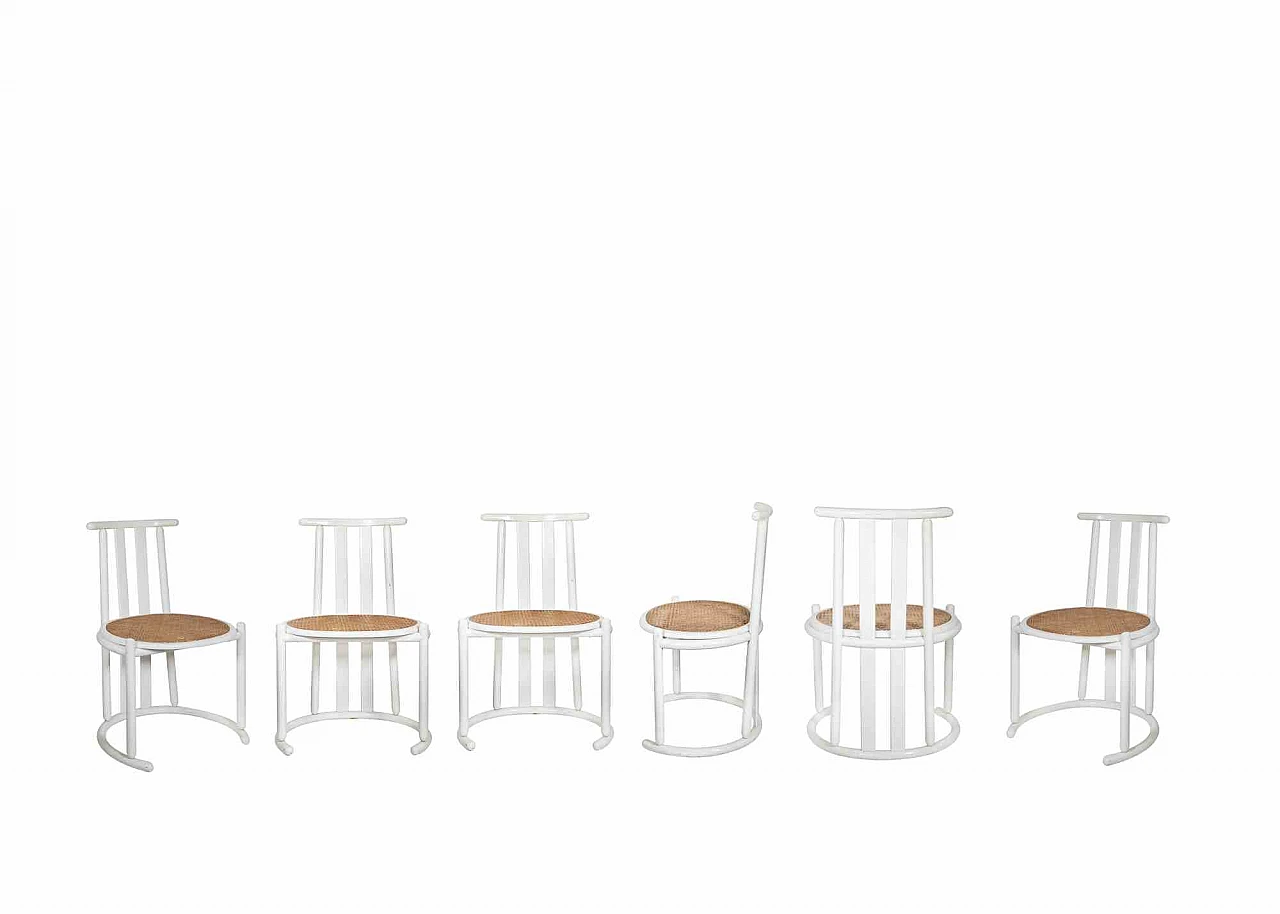 n.a., Set of Six Chairs Baumann Style 1960s-1970s 1