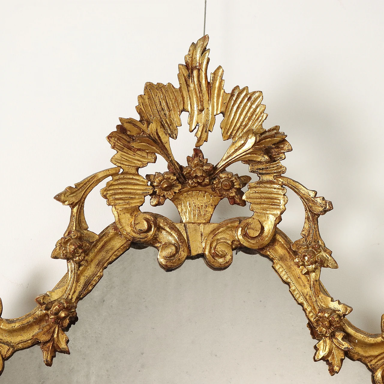 Carved and gilded wooden mirror, early 20th century 3