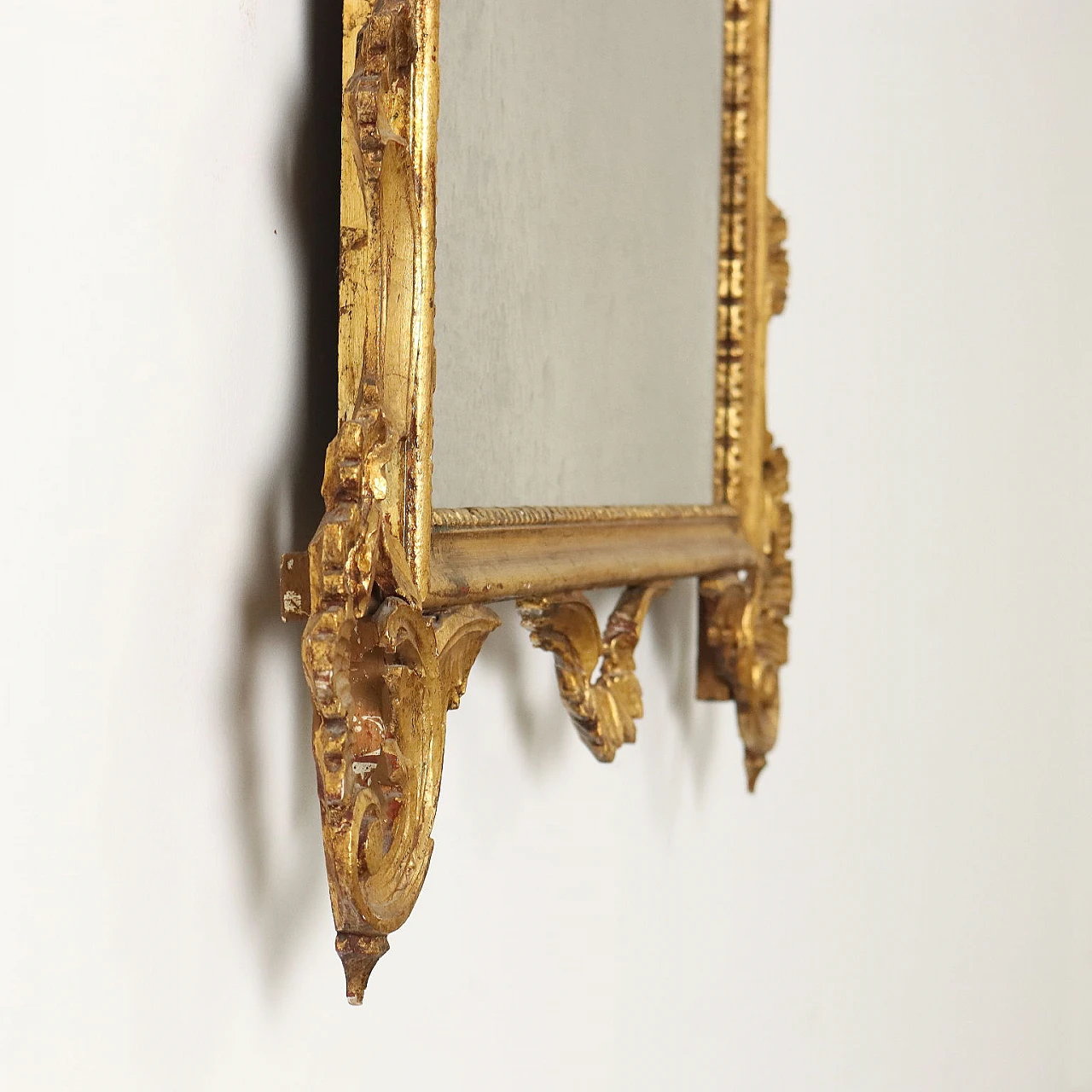 Carved and gilded wooden mirror, early 20th century 10