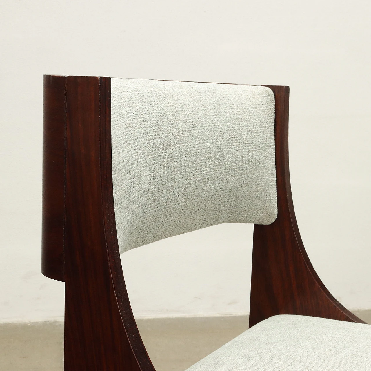 6 Chairs veneered in exotic wood, 1960s 6