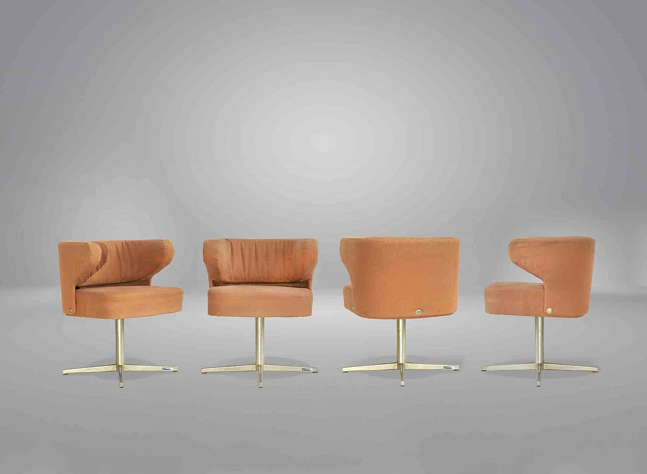 Gianni Moscatelli, Four Poney Chairs by Gianni Moscatelli for Formanova 1960s-1970s 1