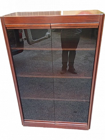 Vetrina con ante in vetro in palissandro di Angel Mangiarotti per Molteni, anni '60