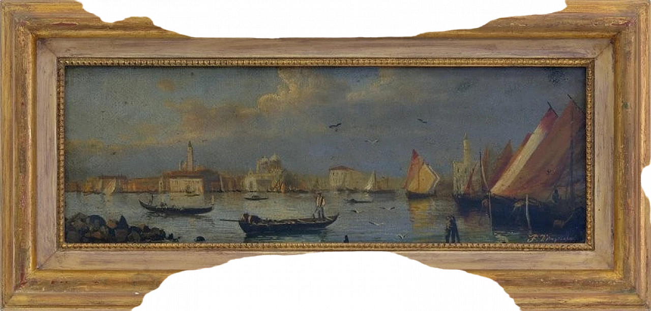 Venezia di Francesco D'Angiuolo, olio su tela, anni '80 6