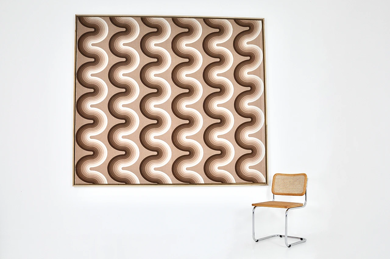 Tavola in tessuto di Verner Panton per Mira Spectrum, anni '70 4