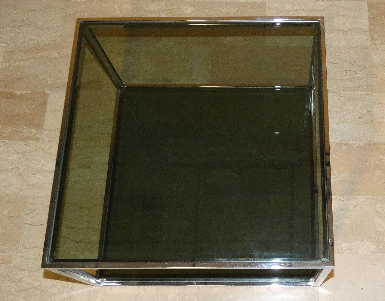 Coffee Tables in Chromed Steel and Glass, Italy, 1970s, Set of 2 5