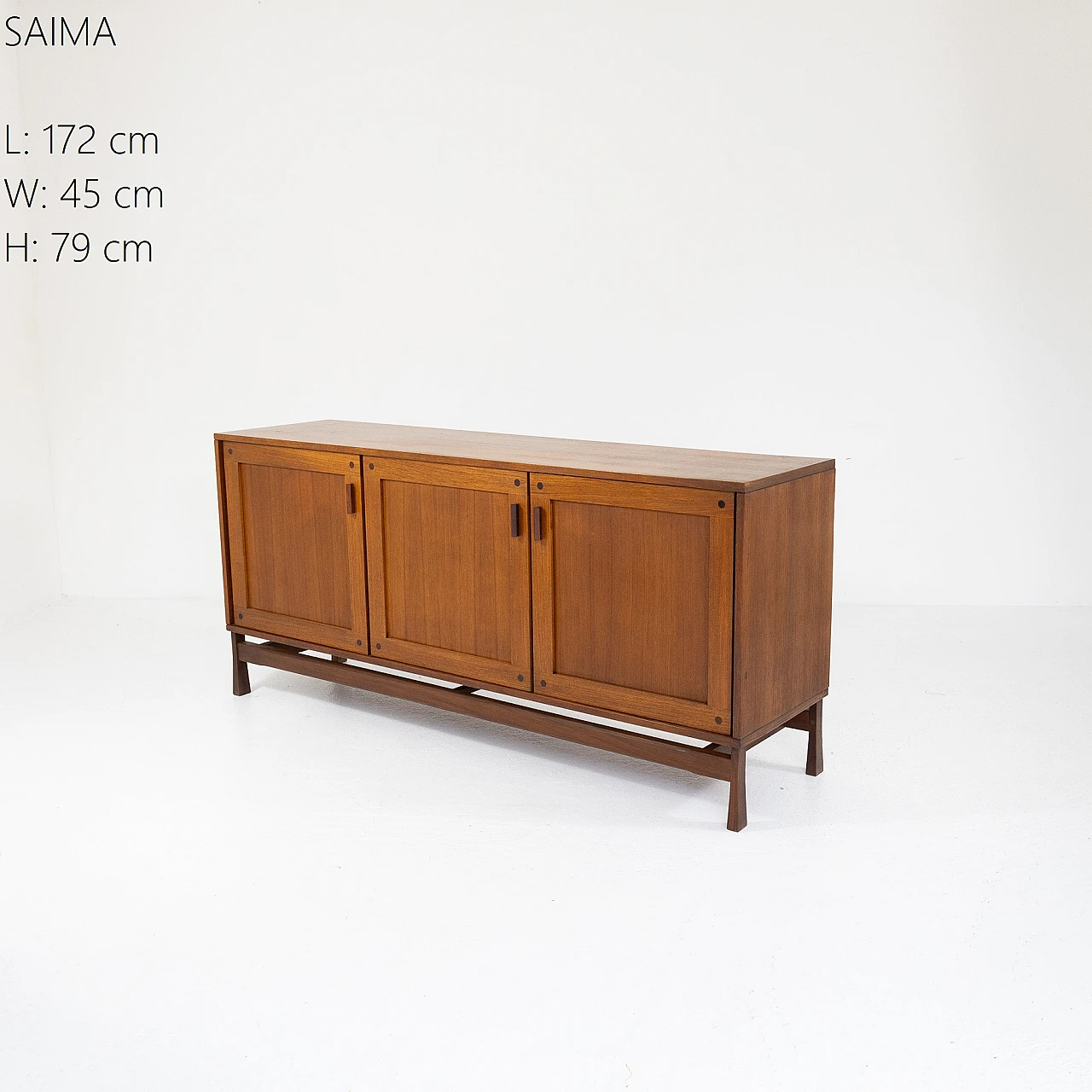 Credenza in legno di teak di Saima, anni '60 5